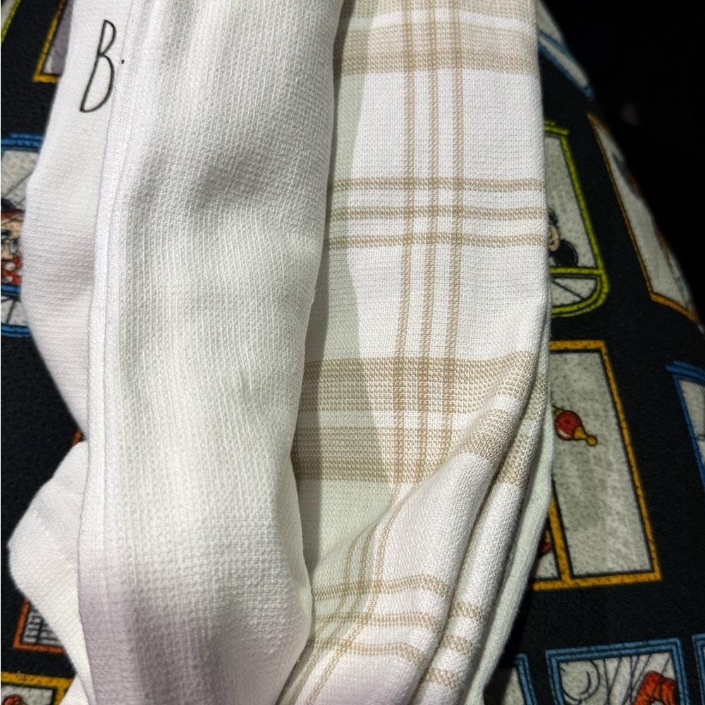 Rae Dunn White Kitchen Towels - set of 3- BUNNY LOVE- NWT - Picture 4 of 7